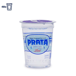 Água Mineral Natural Prata Copo 200ml