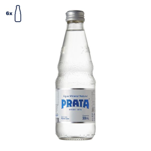 Água Mineral Natural Prata Pilfer Vidro 300ml