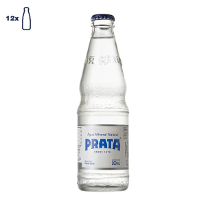 Água Mineral Natural Prata Vidro 300ml