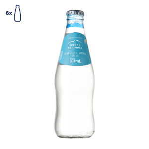 Água Mineral Natural Serras de Cunha Vidro 300ml
